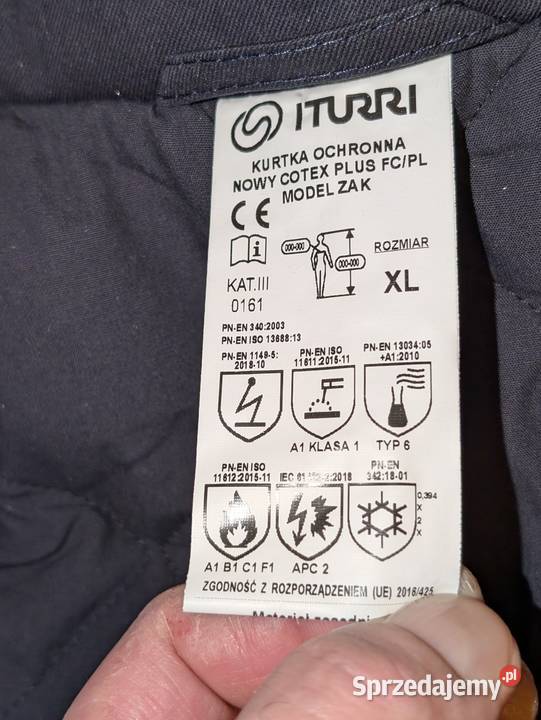 Nowe ubranie robocze zimowe Iturri Rozmiar XL Kędzierzyn-Koźle