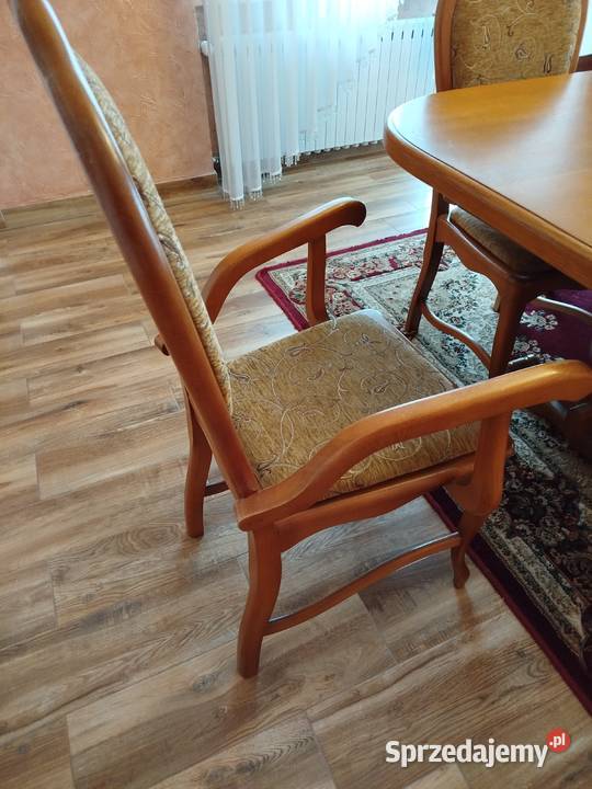 Duży stół rozkładany plusk krzesła komplet małopolskie Rabka-Zdrój