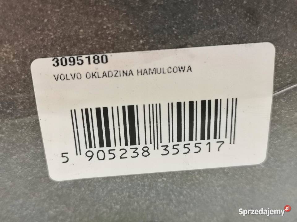 OKŁADZINY SZCZĘK HAMULCA HAMULCOWYCH VOLVO FM NH