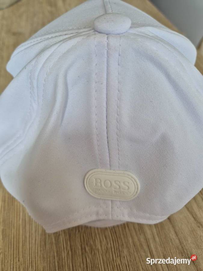 Czapka BOSS Hugo Boss biała z daszkiem nowa z Nakrycia głowy