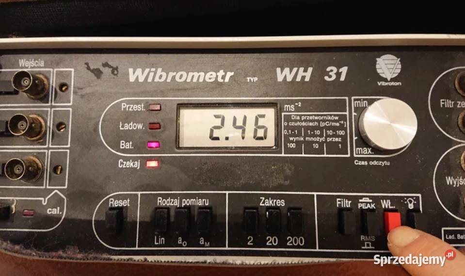 Miernik drgań Wibrometr WH 31 Filtr oktawowy F01 mazowieckie Grójec sprzedam