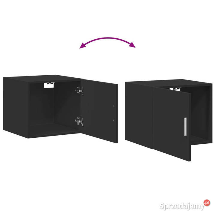 Szafka wisząca czarna 45x425x40 materiał Warszawa