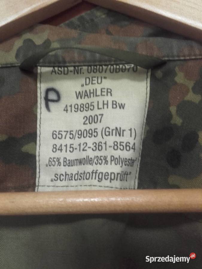 Bluza Kurtka Bundeswehr Flecktarn w stanie Będzin