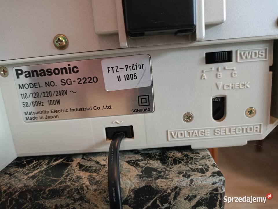 Gramofon Panasonic SG2220 Magnetofon Radio Japan Elektronika Drawski Młyn