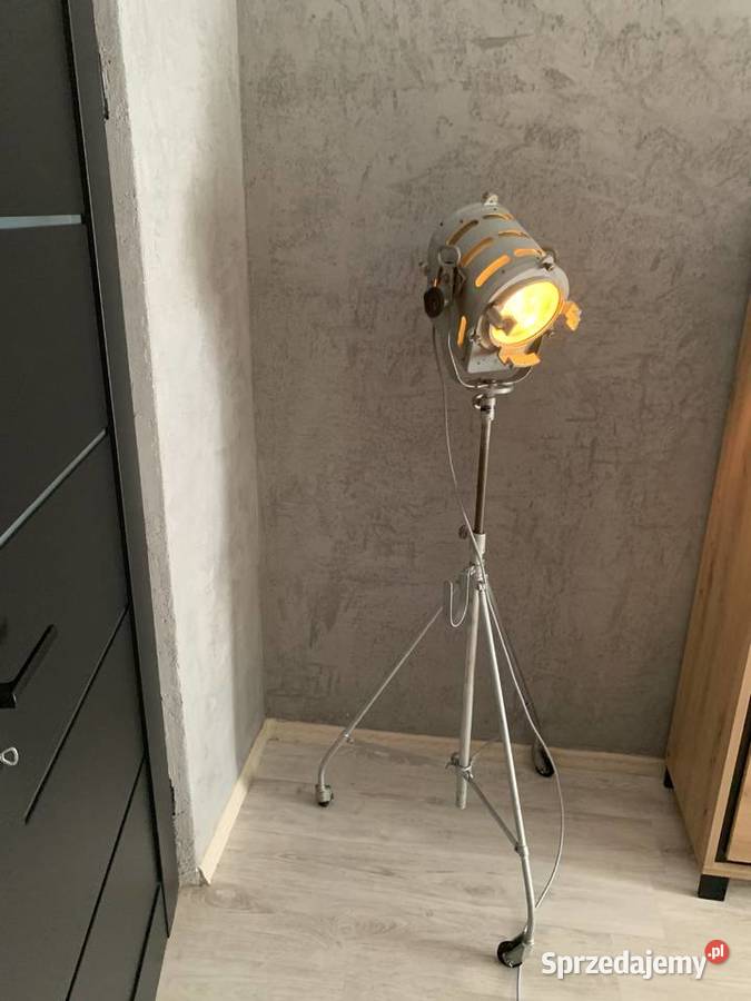 Lampa filmowa PRL loft vintage Poznań