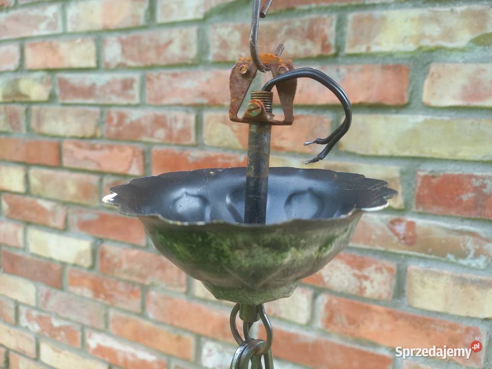 Żyrandol metalowy drewniany 3 punkty światła ze Gawroniec