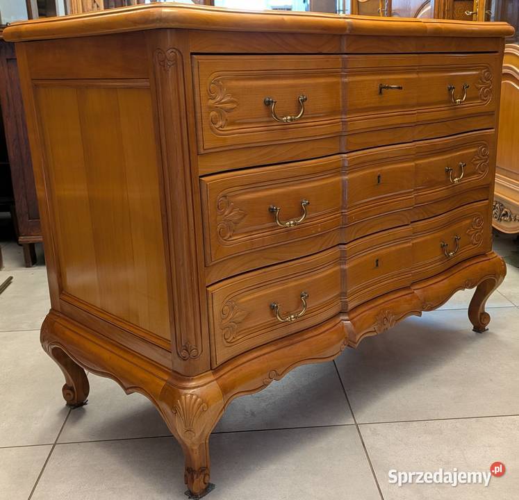 Piękna komoda ludwikowska czereśniasklep Dąbrowa śląskie Dąbrowa Górnicza