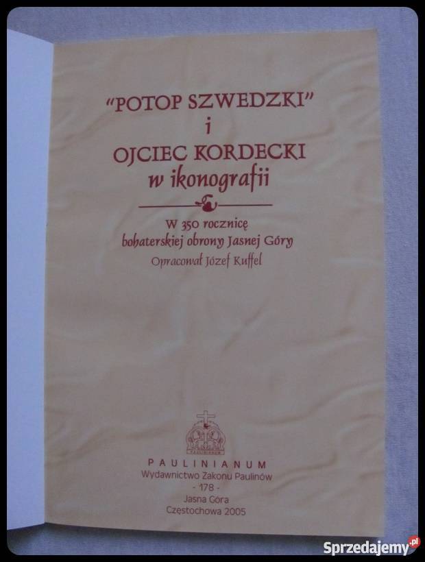 Potop szwedzki i ojciec Kordecki w ikonografii mazowieckie Płock