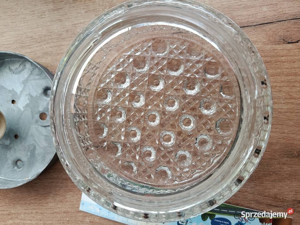 Lampa szklana odkręcany klosz plafon zachodniopomorskie Choszczno