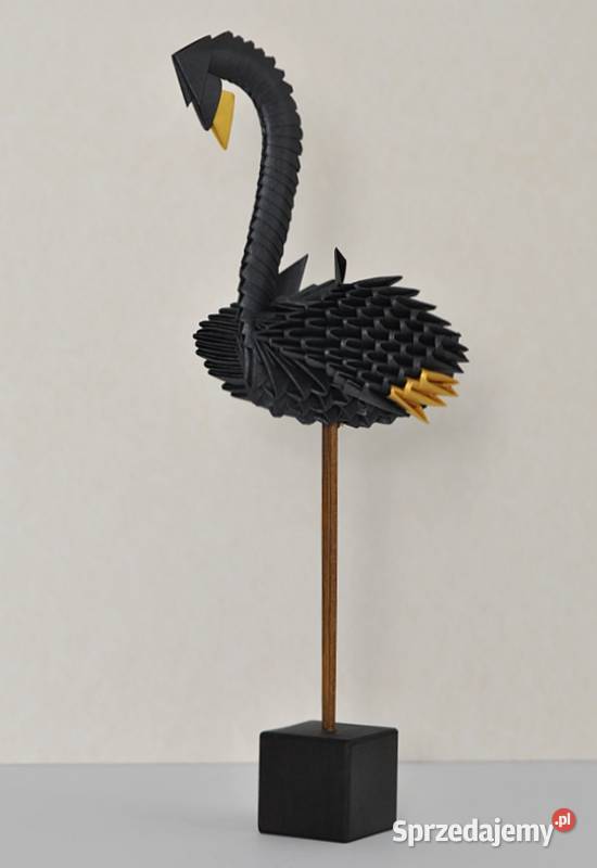 Flaming origami modułowe 3D papier metaliczny Figurki i rzeźby sprzedam