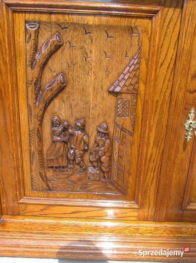 Komoda eklektyczna szafka pomocnik XIX w połysk Białystok