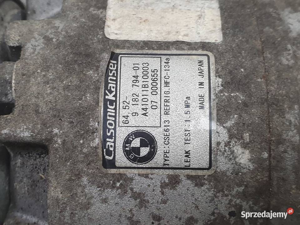 SPRĘŻARKA KLIMATYZACJI BMW E87 E90 20 i 9182794 Chełm