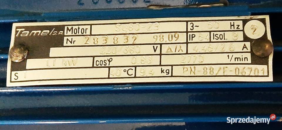 2 Silnik 230400V 11 kw i 09 kw z Kompresorem śląskie