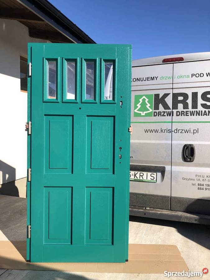 Drzwi zewnętrzne grubość 75 DĄB kujawsko-pomorskie Grzybno sprzedam