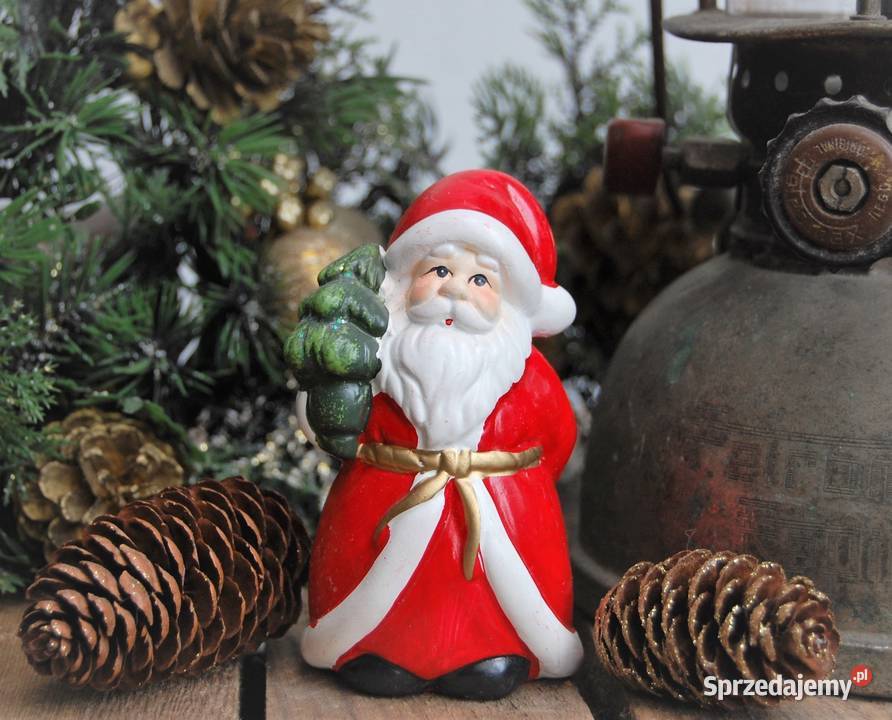 Mikołaj ceramiczny malowany figurka 10 Lublin