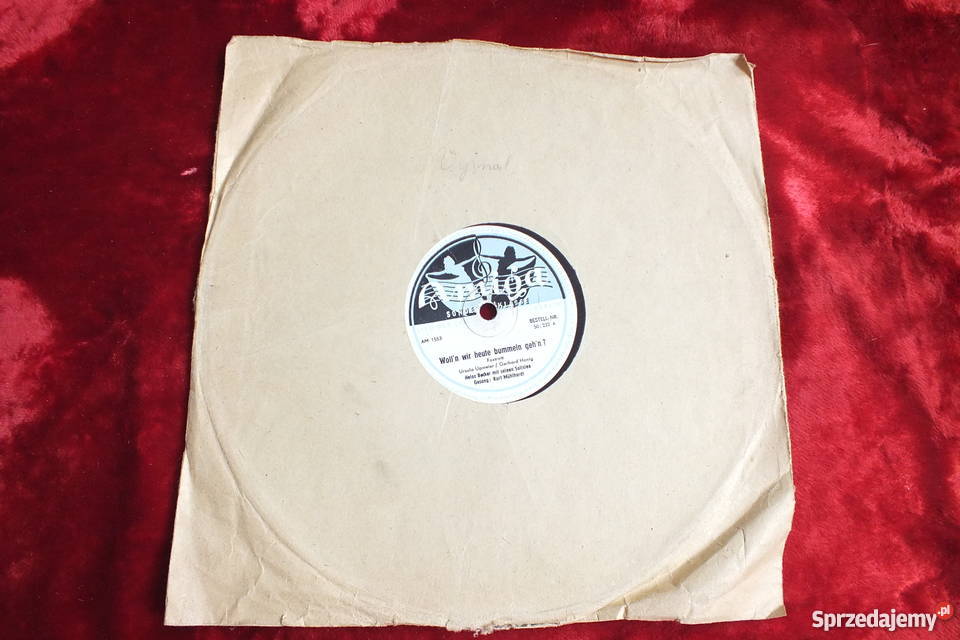 Płyta winylowa szelakowa niemiecka gruba ciężka Żary