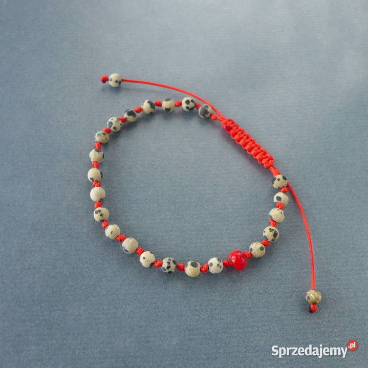 Bransoletka czerwona Jaspis Koral na Szczęście Słupsk