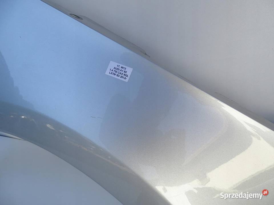 BŁOTNIK PRAWY PRZÓD PRZEDNI LX7W AUDI A1 S1 8X