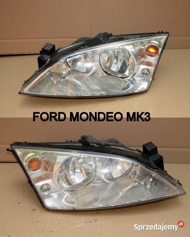 LAMPA PRZEDNIA LEWAPRAWA FORD MONDEO MK3 Rok produkcji 2005 Oświetlenie łódzkie Mysłaków