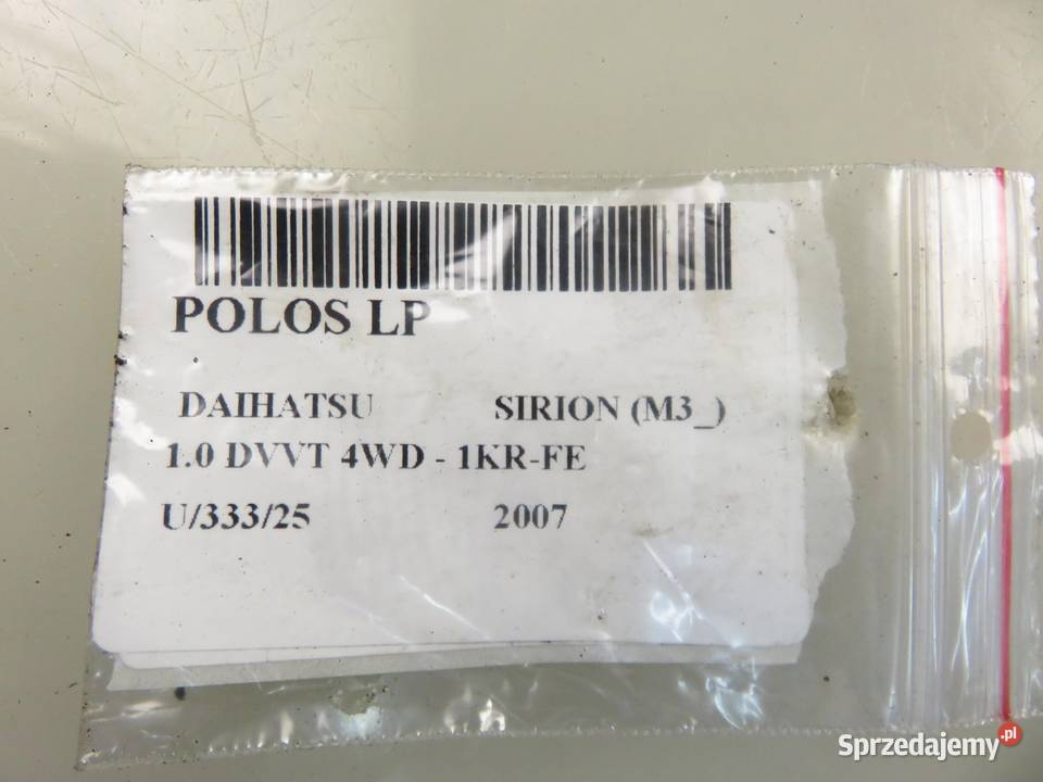 PÓŁOŚ LEWA PRZEDNIA DAIHATSU SIRION 10 DVVT osobowe