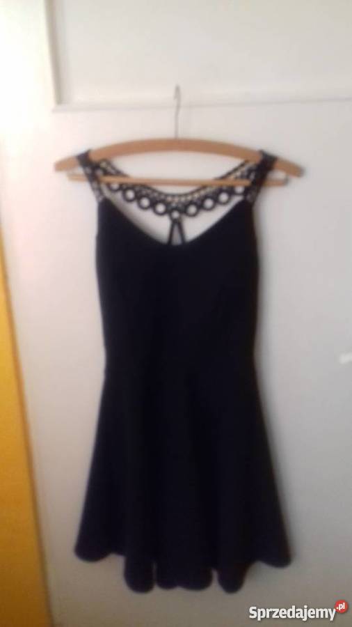 Sukienka czarna 38 Rozmiar 36(S)