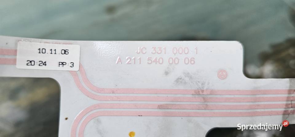 Wiązka drzwi lewy przód mercedes w211 2115400006 Rok produkcji 2001 Zbąszyń