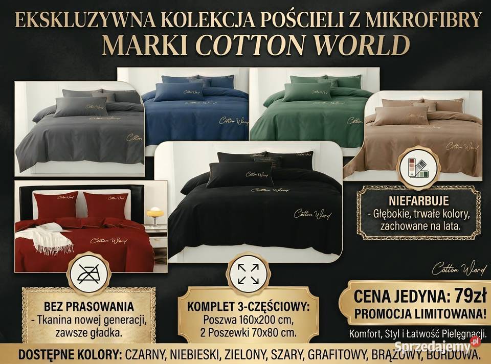Eleganckie komplety pościeli 160x200 Doły Brzeskie