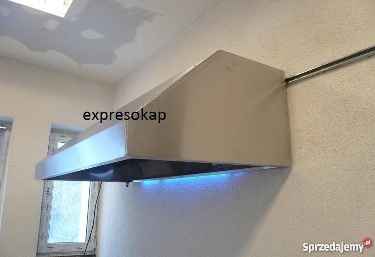 OKAP GASTRONOMICZNY 200 X 70 X 40 INOX WENTYLATO śląskie