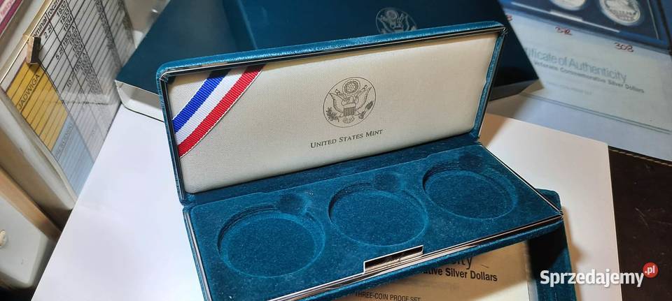 pudełko do monet dolarowych certyfikat Warszawa