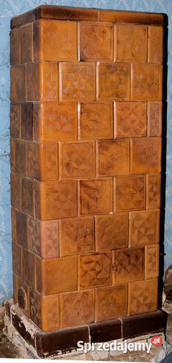 Stary Piec Kaflowy Figurowy Antyk Ozdobny Piecyk podkarpackie Iwierzyce