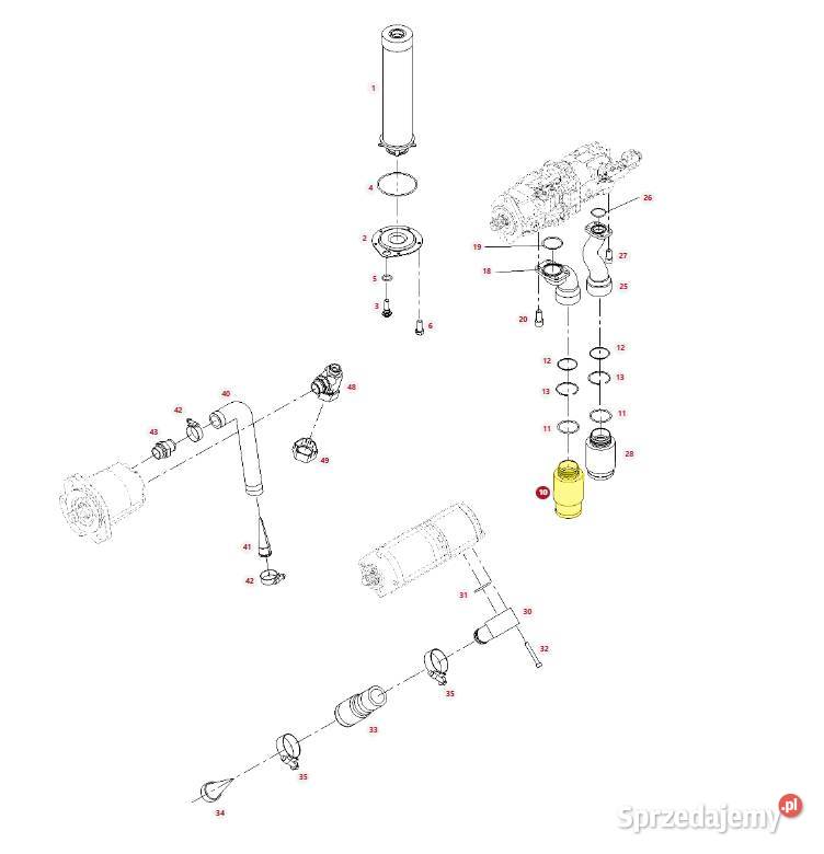 Wkład filtra hydrauliki Fendt H931860061040 Białystok