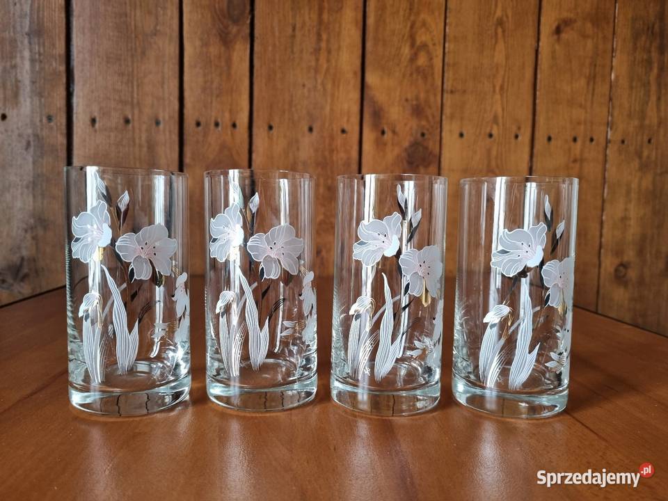 Szklanki w kwiaty 4 Warszawa