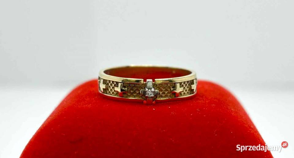 Nowy Złoty Pierścionek pr 585 303g R16 Elbląg sprzedam