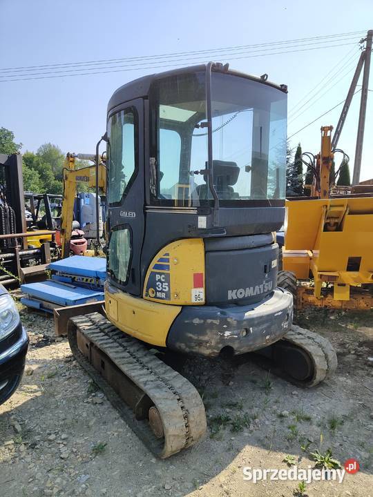 Minikoparka Gąsienicowa KOMATSU PC35 PC35MR2 Gąsiennice Koparki małopolskie Tymowa