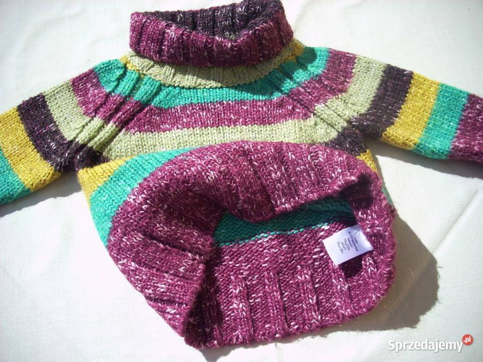 Ciepły sweter Golf dziecka 912 mies 76 Nowy Sącz