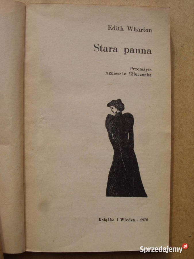 KsiazkaEDIT WHARTONSTARA PANNA 1978 miękka dolnośląskie