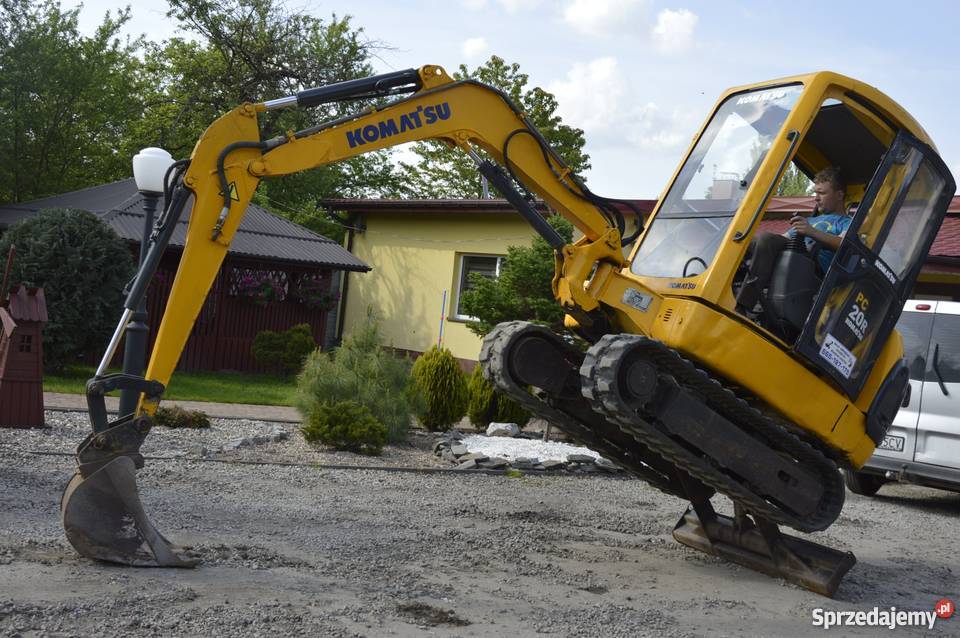 Minikoparka mini koparka KOMATSU PC20R 2700 00r Złoczew