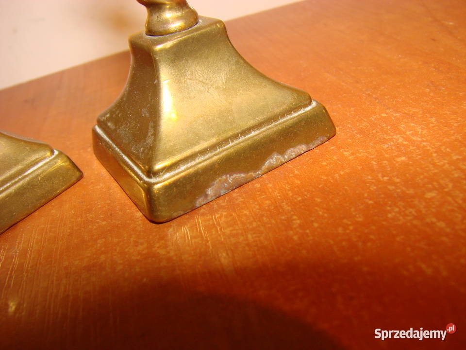mały mosiężny świecznik Pruszcz Gdański