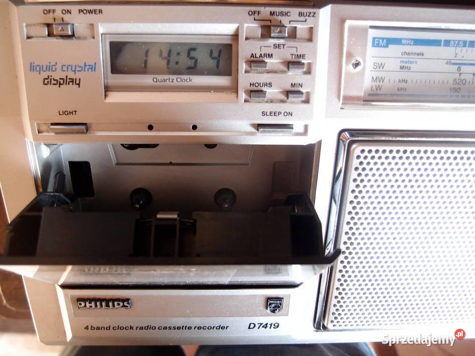 radiomagnetofon D7419 Philips z lat 80tych PRLu Łódź