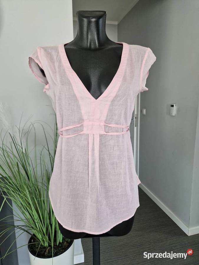 Bluzka w pudrowym różu Odzież damska Nowogard