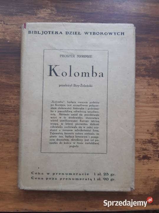 Prosper Mérimée. "Kolomba". 1925. Przekład Boy-Żeleński