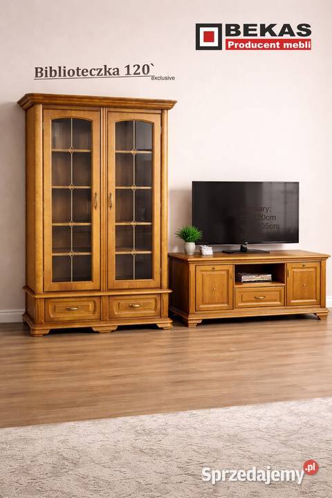 Duża Stylowa Biblioteczka Promocja Witryna 120 Góra Kalwaria sprzedam