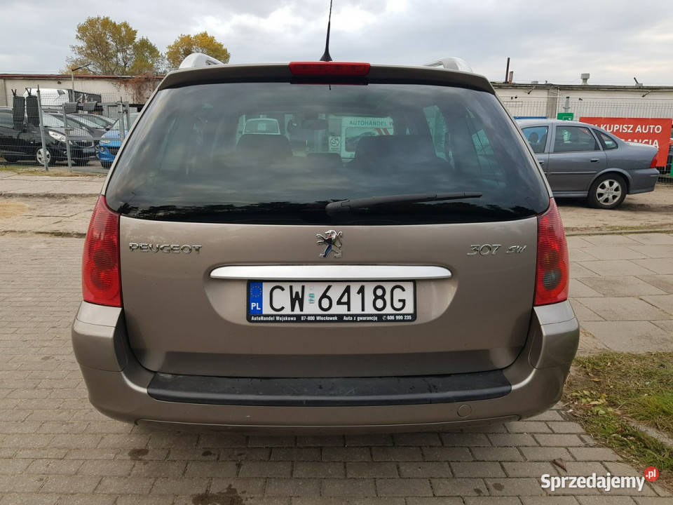 Peugeot 307 SW 16 Benzyna 7 osób Automat centralny zamek Samochody osobowe