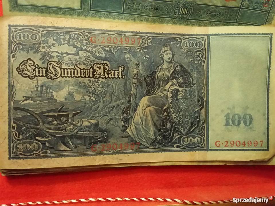 100 Marek Niemcy 1910 różne serie Gorzów Wielkopolski