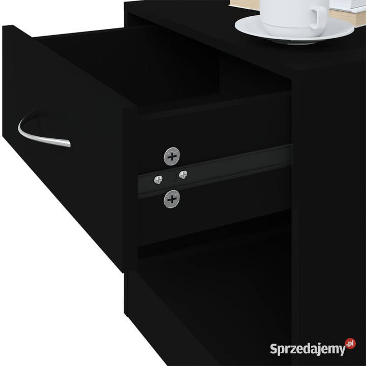 Szafki nocne z szufladą 2 czarne WM342583 Warszawa sprzedam