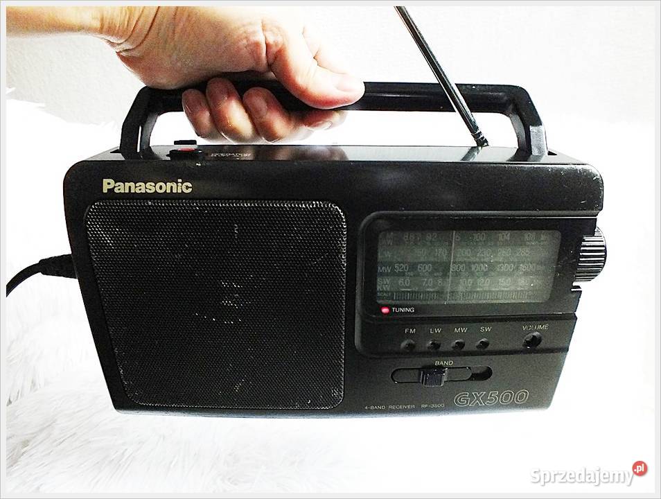 Przenośne małe radio Panasonic GX500 4-pasmowy odbiornik