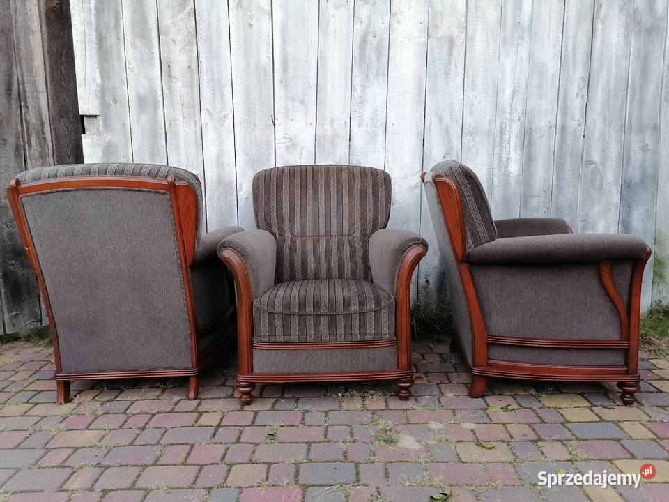 Fotele dębowe art deco vintage Wąwolnica sprzedam