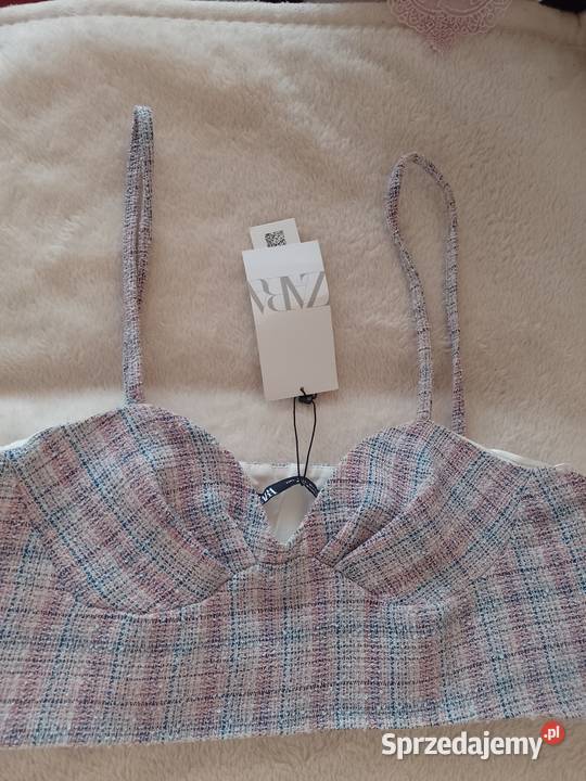 40L Zara Top z mieniącą nitką bluzka z Madrytu Odzież damska Kraków