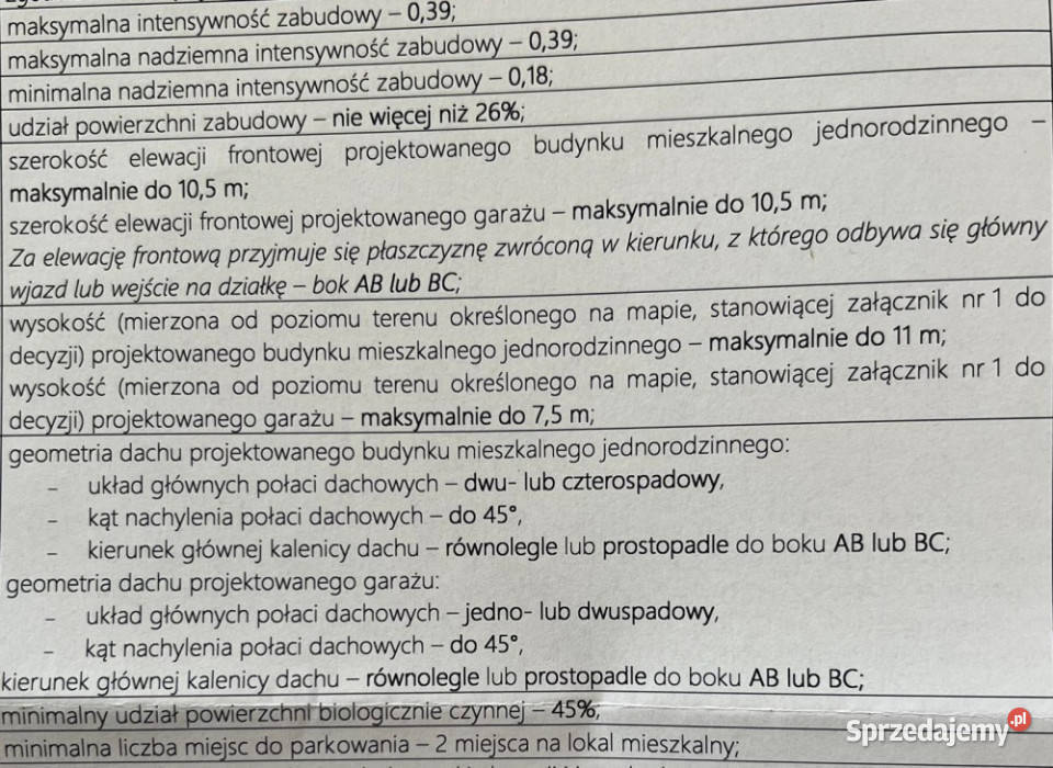 DZIAŁKA BUDOWLANA z aktualną WZ