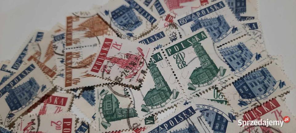 znaczki Zabytkowe ratusze 1958r 50 z9 Warszawa sprzedam